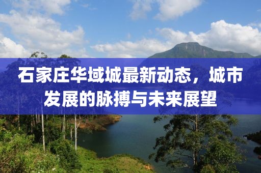 石家庄华域城最新动态，城市发展的脉搏与未来展望