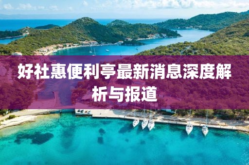 好社惠便利亭最新消息深度解析与报道