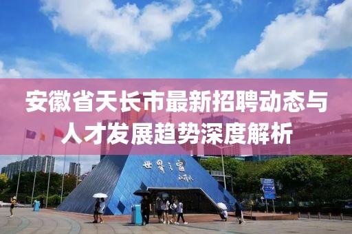 安徽省天长市最新招聘动态与人才发展趋势深度解析