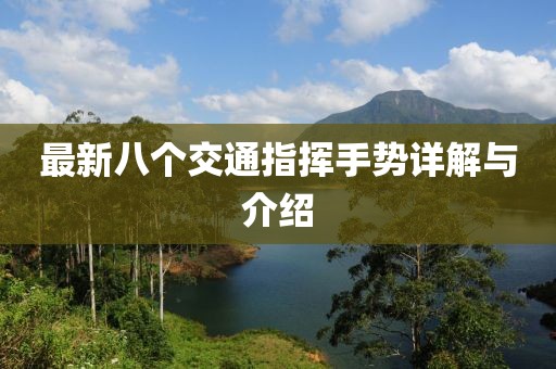 最新八个交通指挥手势详解与介绍