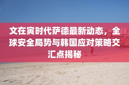 文在寅时代萨德最新动态，全球安全局势与韩国应对策略交汇点揭秘