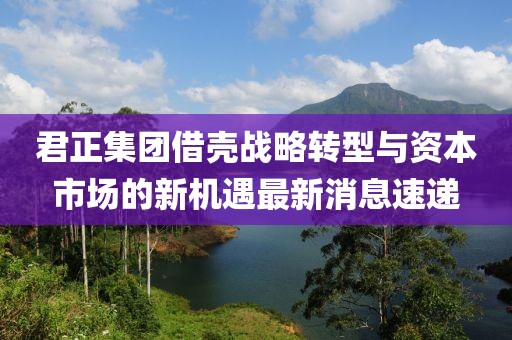 君正集团借壳战略转型与资本市场的新机遇最新消息速递
