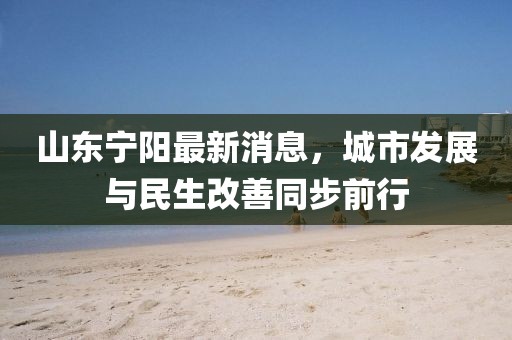 山东宁阳最新消息，城市发展与民生改善同步前行