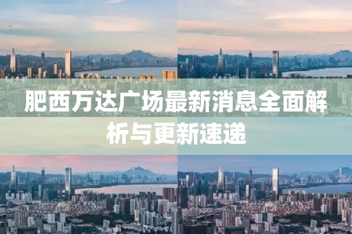肥西万达广场最新消息全面解析与更新速递