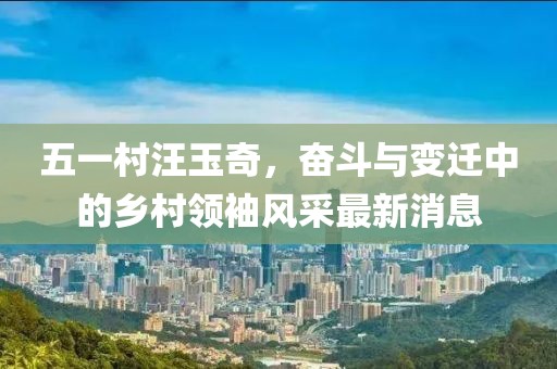 五一村汪玉奇，奋斗与变迁中的乡村领袖风采最新消息