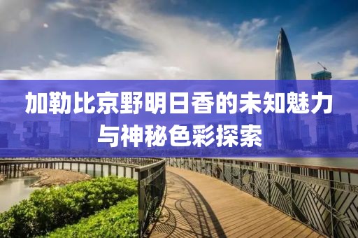 加勒比京野明日香的未知魅力与神秘色彩探索