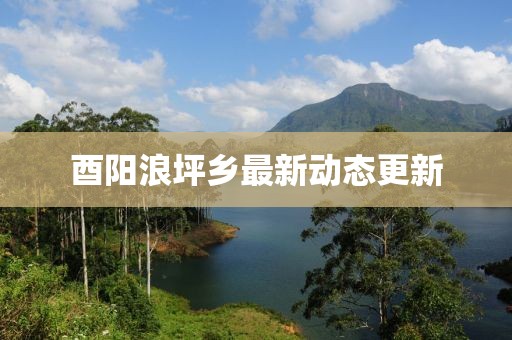 酉阳浪坪乡最新动态更新