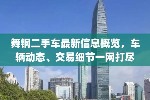 舞钢二手车最新信息概览，车辆动态、交易细节一网打尽