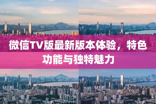 微信TV版最新版本体验，特色功能与独特魅力