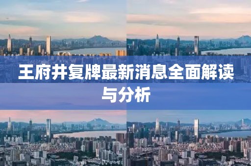 王府井复牌最新消息全面解读与分析
