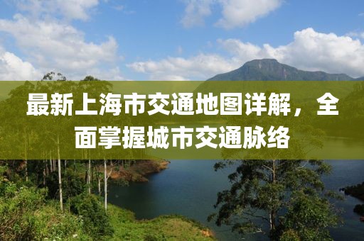 最新上海市交通地图详解，全面掌握城市交通脉络