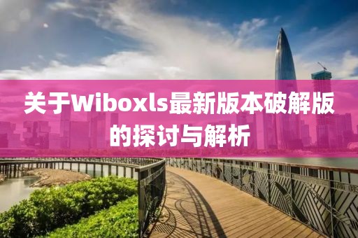 关于Wiboxls最新版本破解版的探讨与解析