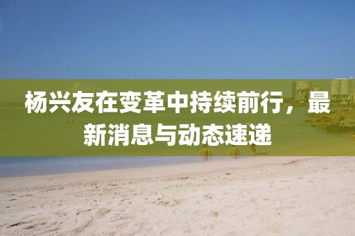 杨兴友在变革中持续前行，最新消息与动态速递