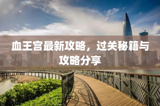 血王宫最新攻略，过关秘籍与攻略分享