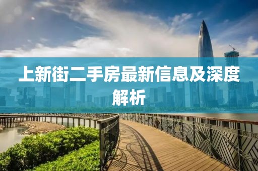 上新街二手房最新信息及深度解析