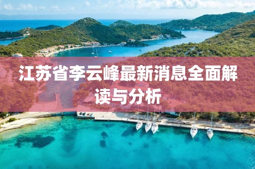 江苏省李云峰最新消息全面解读与分析