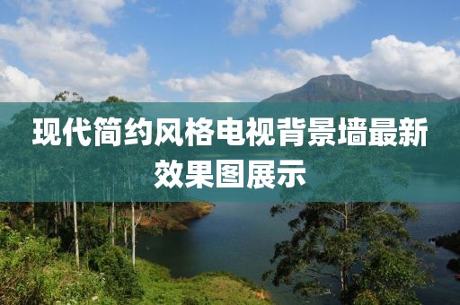 现代简约风格电视背景墙最新效果图展示