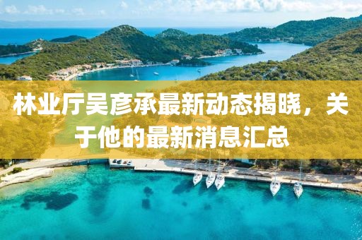 林业厅吴彦承最新动态揭晓，关于他的最新消息汇总