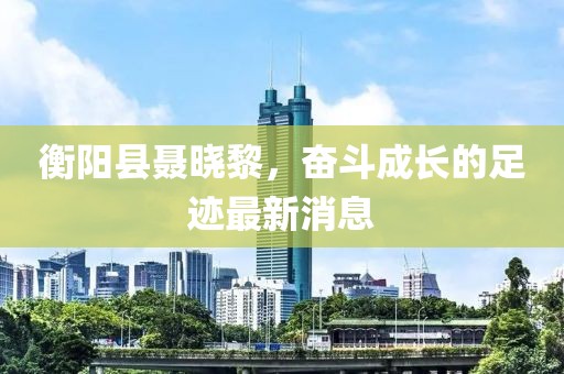 衡阳县聂晓黎，奋斗成长的足迹最新消息
