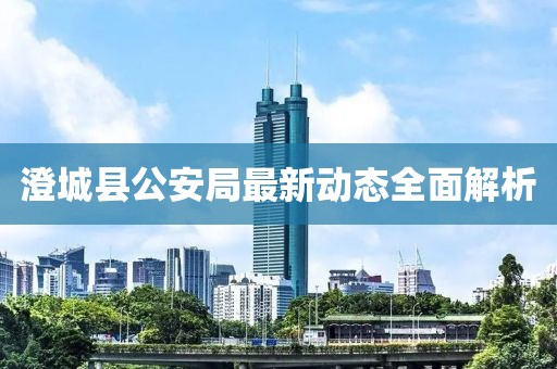 澄城县公安局最新动态全面解析
