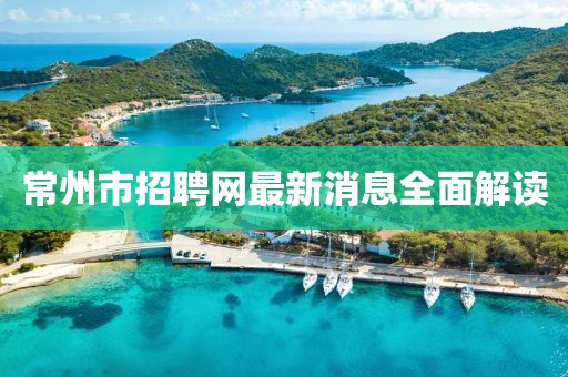 常州市招聘网最新消息全面解读