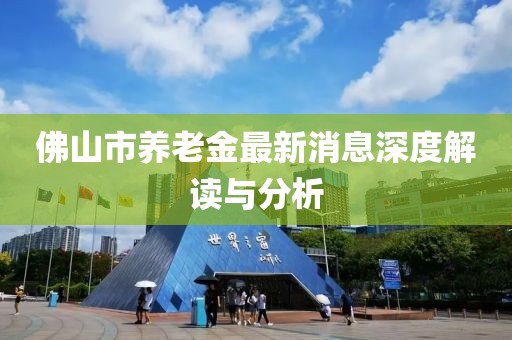 佛山市养老金最新消息深度解读与分析