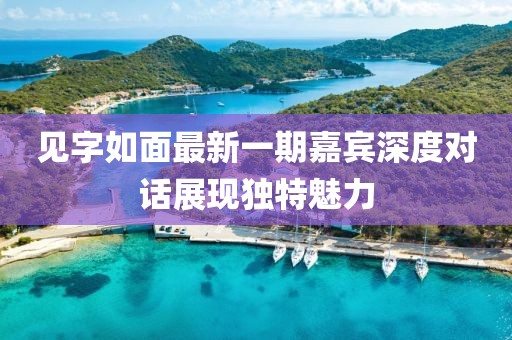 见字如面最新一期嘉宾深度对话展现独特魅力