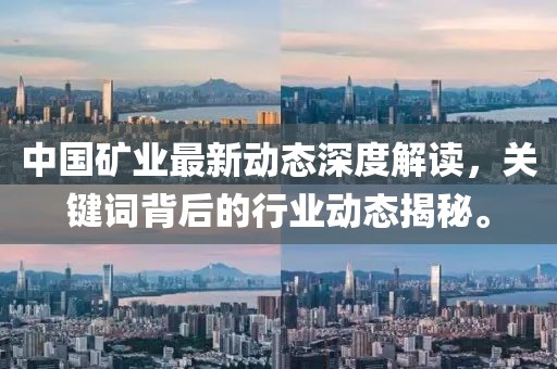 中国矿业最新动态深度解读，关键词背后的行业动态揭秘。