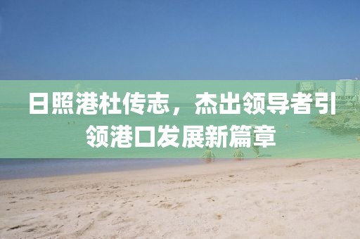 日照港杜传志，杰出领导者引领港口发展新篇章