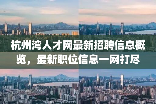 杭州湾人才网最新招聘信息概览，最新职位信息一网打尽