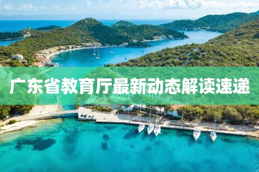 广东省教育厅最新动态解读速递