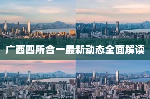 广西四所合一最新动态全面解读