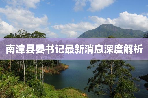 南漳县委书记最新消息深度解析