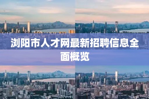 浏阳市人才网最新招聘信息全面概览