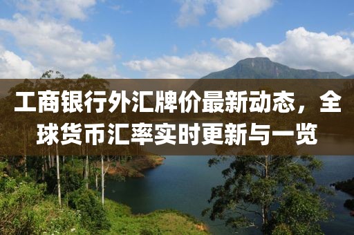 工商银行外汇牌价最新动态，全球货币汇率实时更新与一览