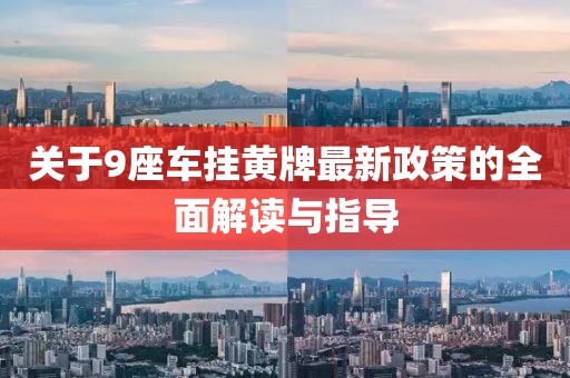 关于9座车挂黄牌最新政策的全面解读与指导
