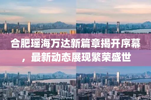 合肥瑶海万达新篇章揭开序幕，最新动态展现繁荣盛世