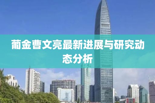 葡金曹文亮最新进展与研究动态分析