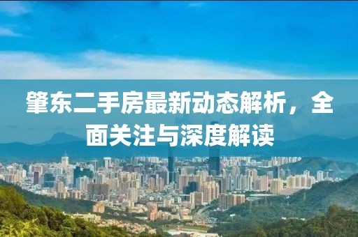 肇东二手房最新动态解析，全面关注与深度解读