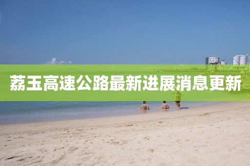 荔玉高速公路最新进展消息更新