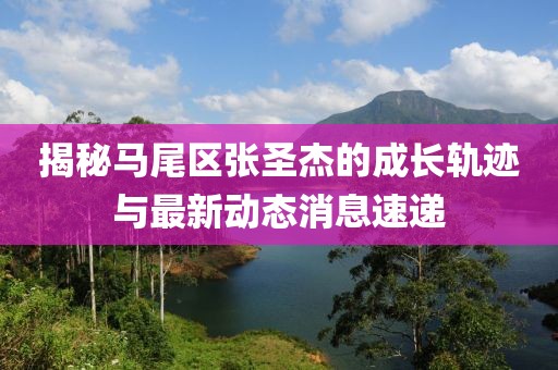 揭秘马尾区张圣杰的成长轨迹与最新动态消息速递