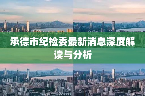 承德市纪检委最新消息深度解读与分析