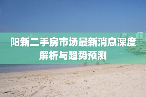 阳新二手房市场最新消息深度解析与趋势预测