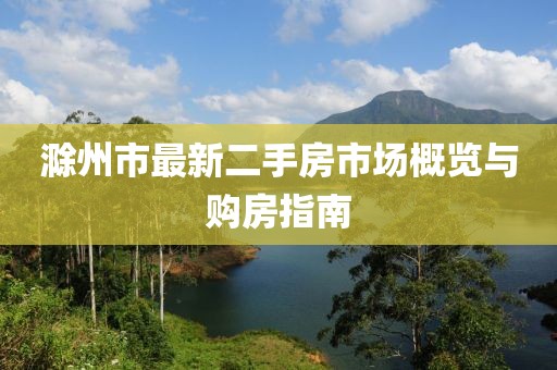 滁州市最新二手房市场概览与购房指南