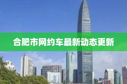合肥市网约车最新动态更新