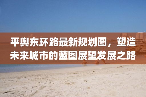 平舆东环路最新规划图，塑造未来城市的蓝图展望发展之路