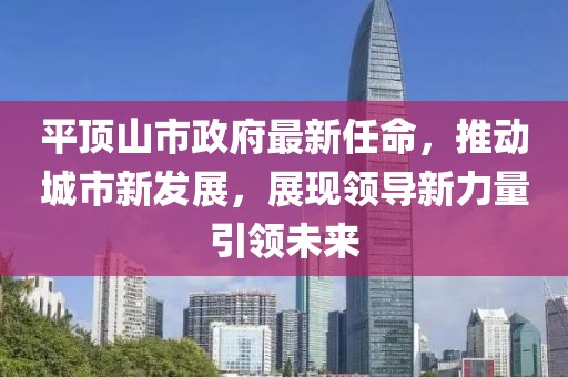 平顶山市政府最新任命，推动城市新发展，展现领导新力量引领未来