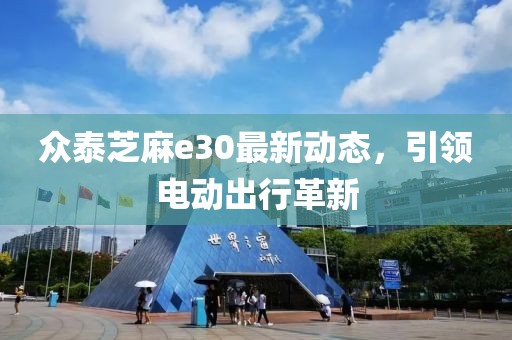 众泰芝麻e30最新动态，引领电动出行革新