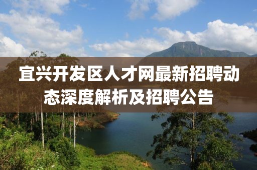 宜兴开发区人才网最新招聘动态深度解析及招聘公告