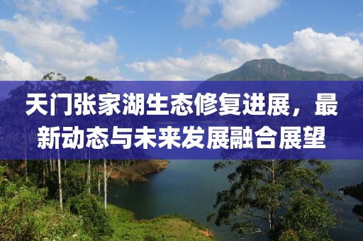 天门张家湖生态修复进展，最新动态与未来发展融合展望